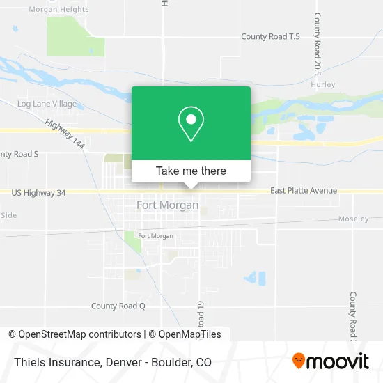 Thiels Insurance map