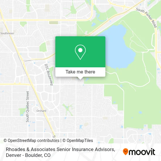 Rhoades & Associates Senior Insurance Advisors map