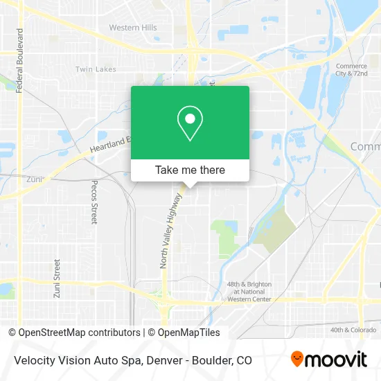 Velocity Vision Auto Spa map