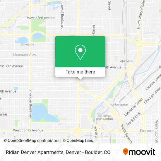 Ridian Denver Apartments map