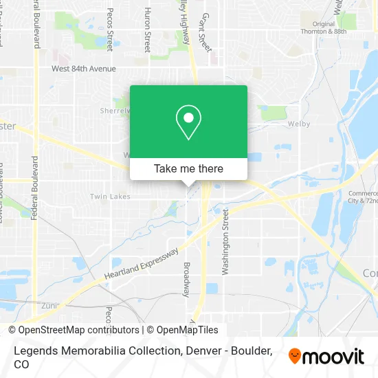 Legends Memorabilia Collection map