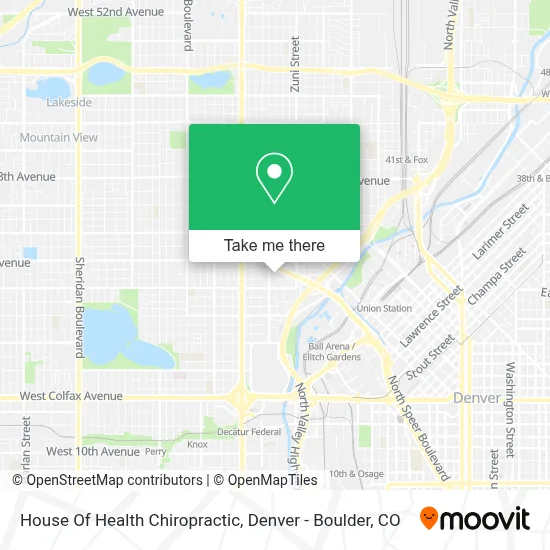 House Of Health Chiropractic map
