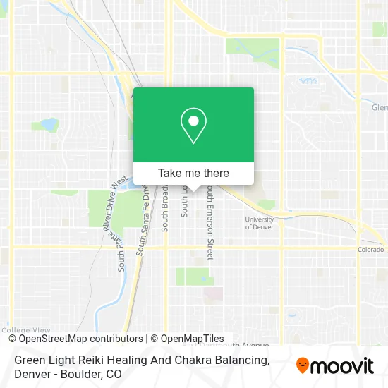 Green Light Reiki Healing And Chakra Balancing map