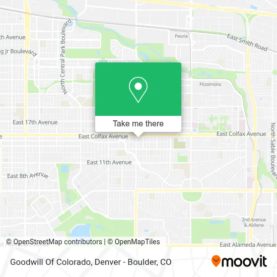 Goodwill Of Colorado map