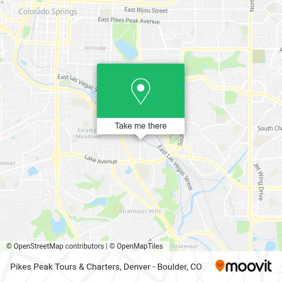 Pikes Peak Tours & Charters map