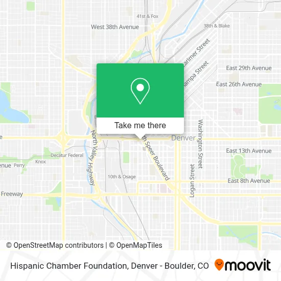 Hispanic Chamber Foundation map