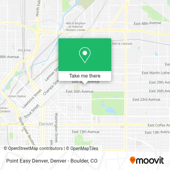 Point Easy Denver map
