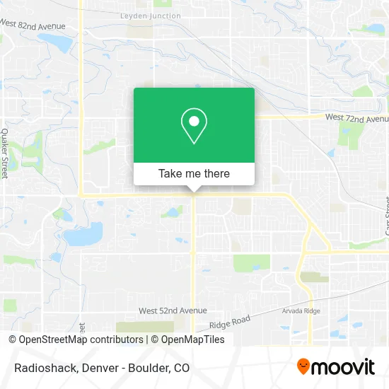 Radioshack map