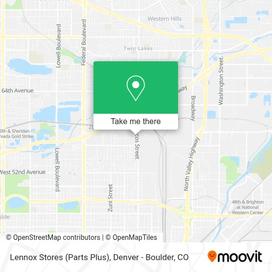 Lennox Stores (Parts Plus) map