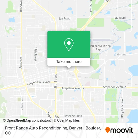 Front Range Auto Reconditioning map