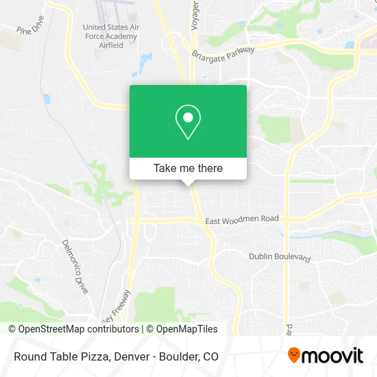 Round Table Pizza map