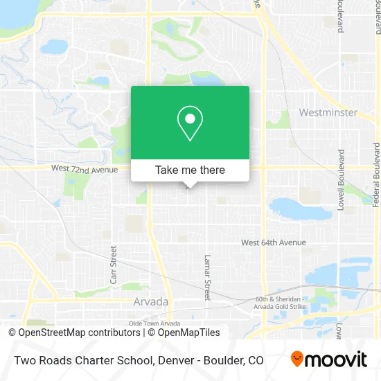 Two Roads Charter School map