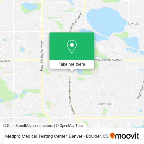 Medpro Medical Testing Center map