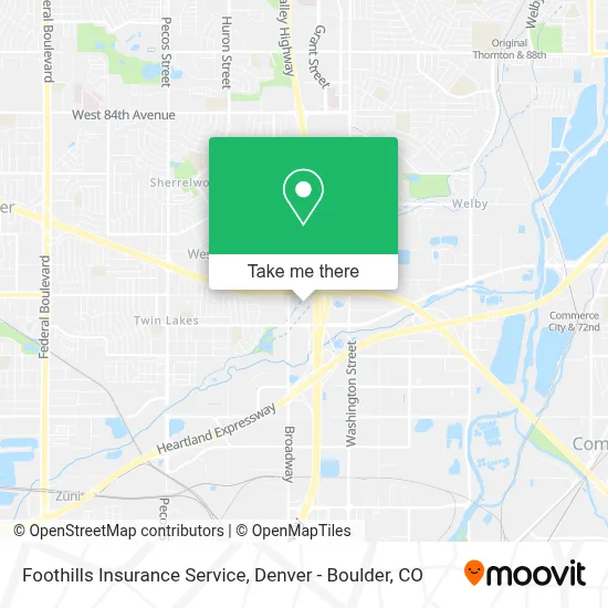 Foothills Insurance Service map