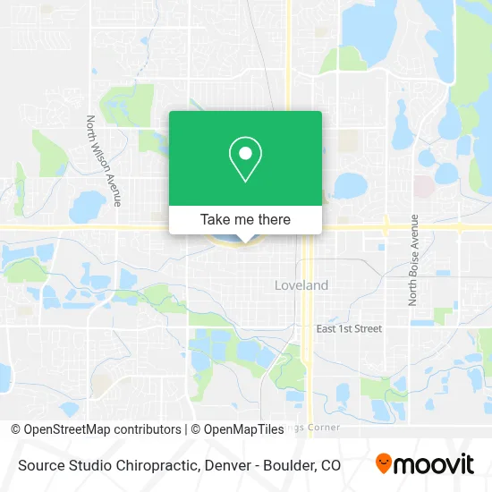 Source Studio Chiropractic map