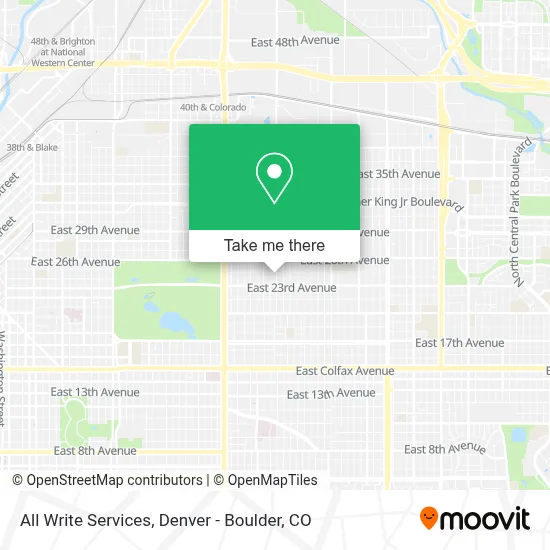 All Write Services map