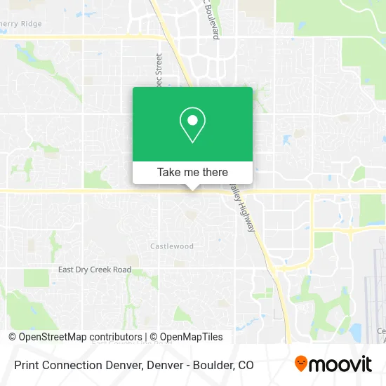 Print Connection Denver map
