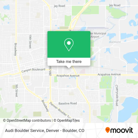 Audi Boulder Service map