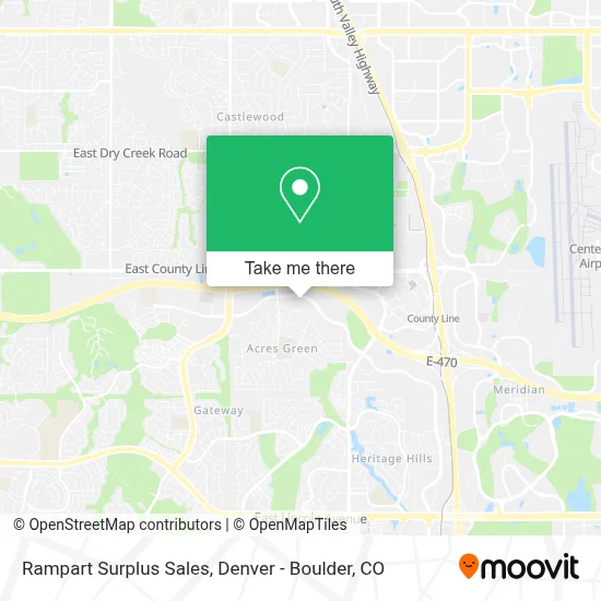 Rampart Surplus Sales map
