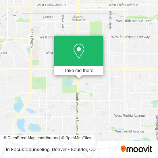 In Focus Counseling map