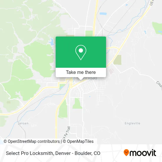 Select Pro Locksmith map