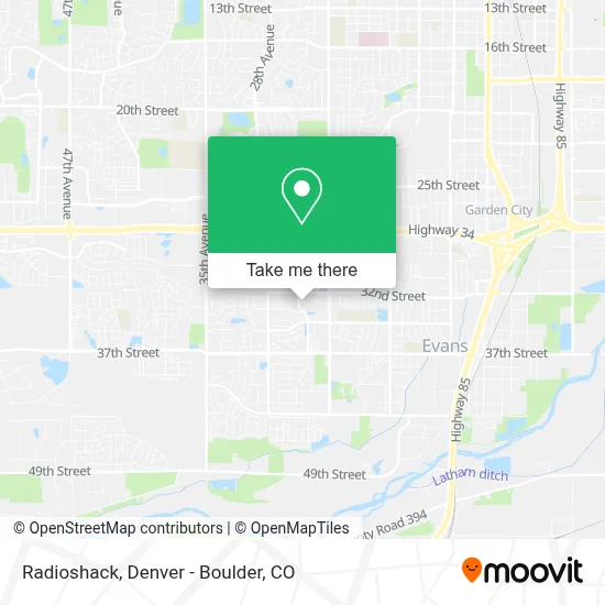 Radioshack map