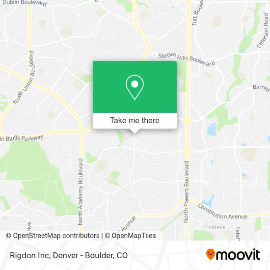 Rigdon Inc map