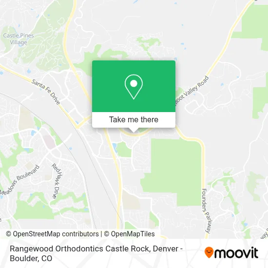 Rangewood Orthodontics Castle Rock map