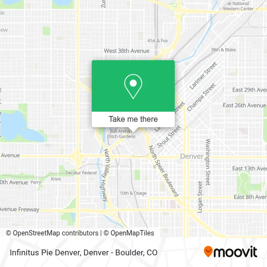 Infinitus Pie Denver map