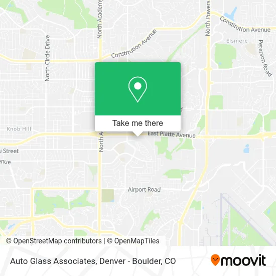 Auto Glass Associates map