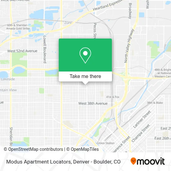 Modus Apartment Locators map