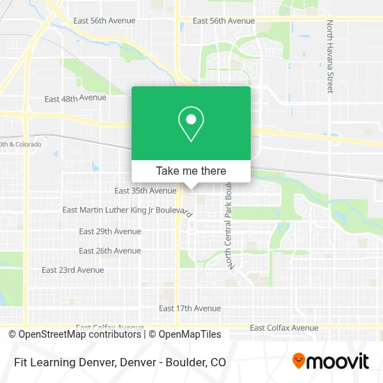 Fit Learning Denver map