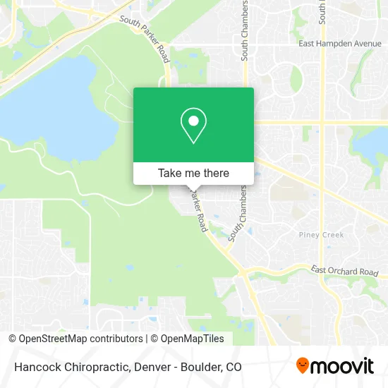 Hancock Chiropractic map