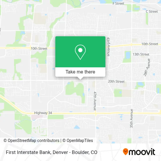First Interstate Bank map