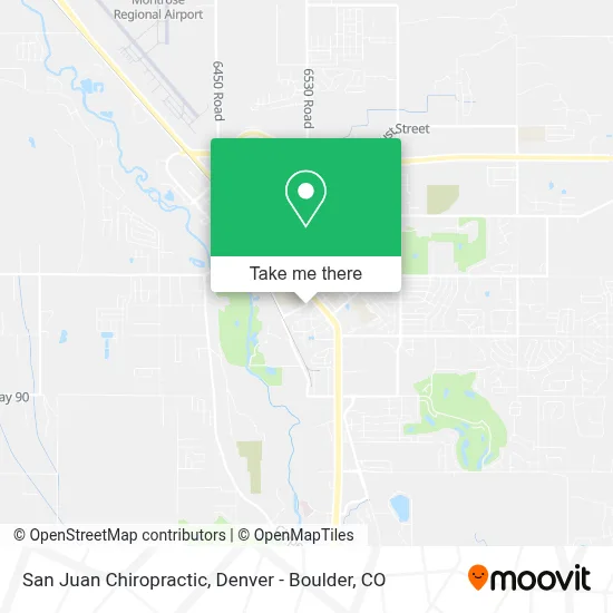 San Juan Chiropractic map