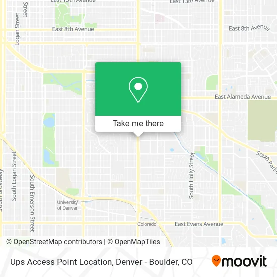 Ups Access Point Location map