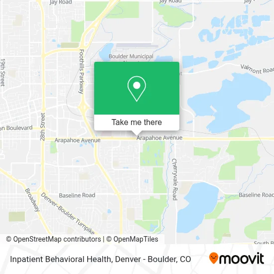 Inpatient Behavioral Health map