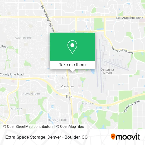 Extra Space Storage map