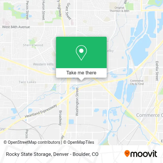 Rocky State Storage map