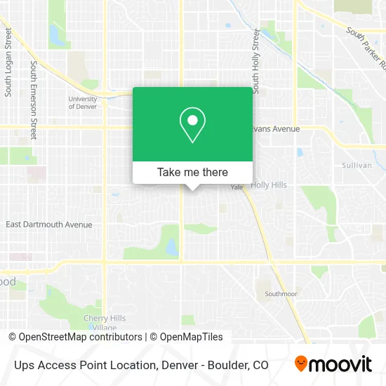Ups Access Point Location map