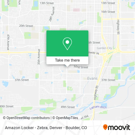 Amazon Locker - Zebra map