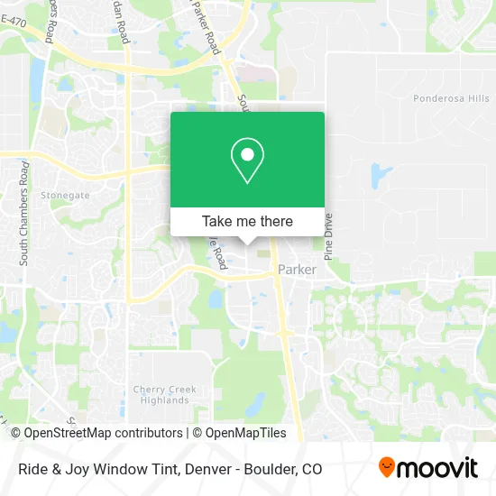 Ride & Joy Window Tint map