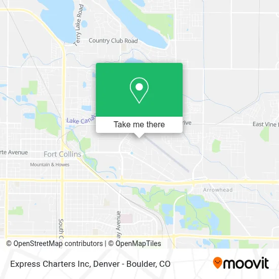 Express Charters Inc map