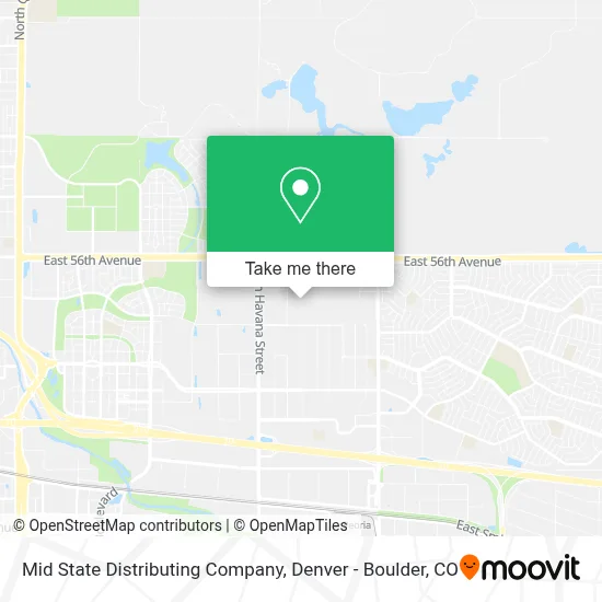 Mid State Distributing Company map