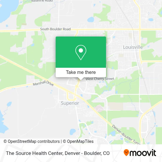 The Source Health Center map