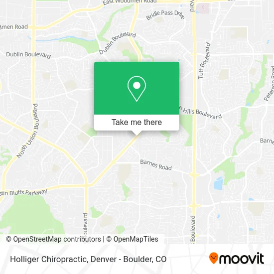 Holliger Chiropractic map