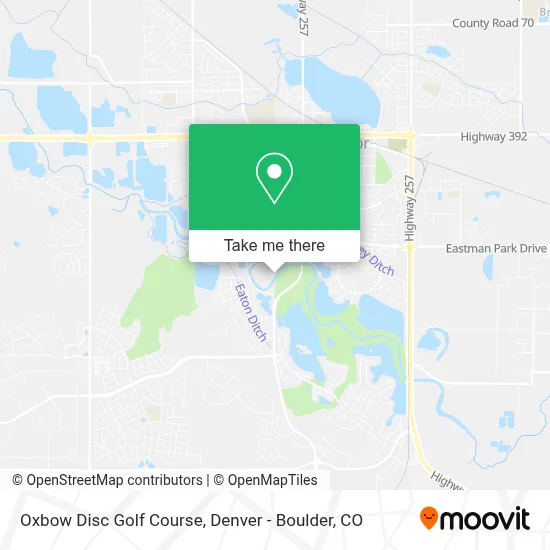 Oxbow Disc Golf Course map