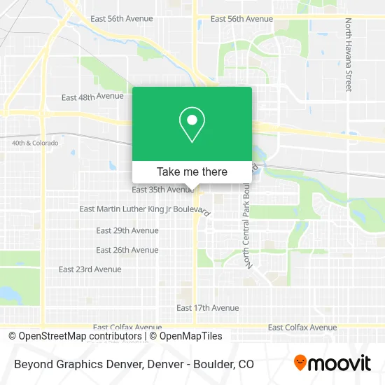 Beyond Graphics Denver map