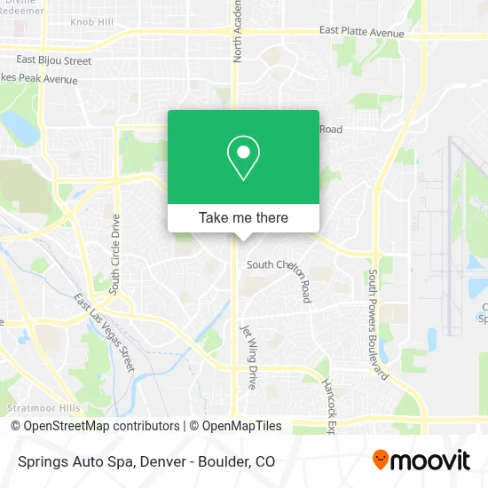 Springs Auto Spa map