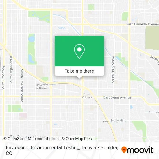 Enviocore | Environmental Testing map